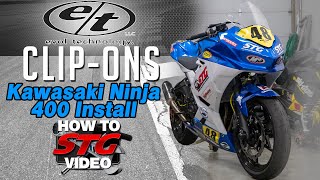 Evol Technology Pro-Loc Clip-Ons Ninja 400 Install | Sportbike Track Gear