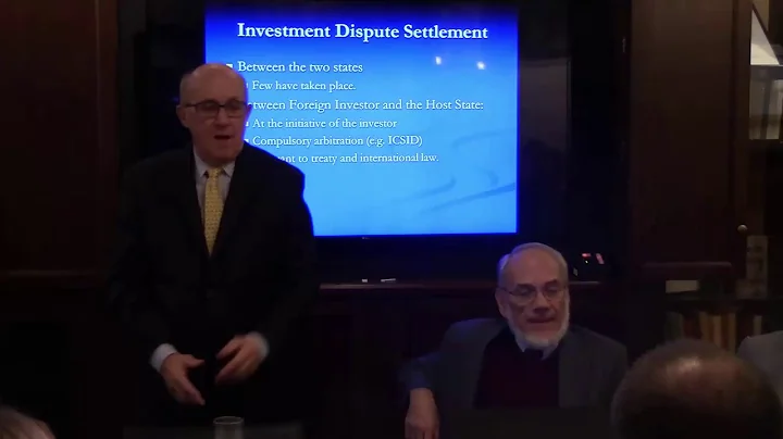 Prof. Jes Salacuse: Investment Arbitration