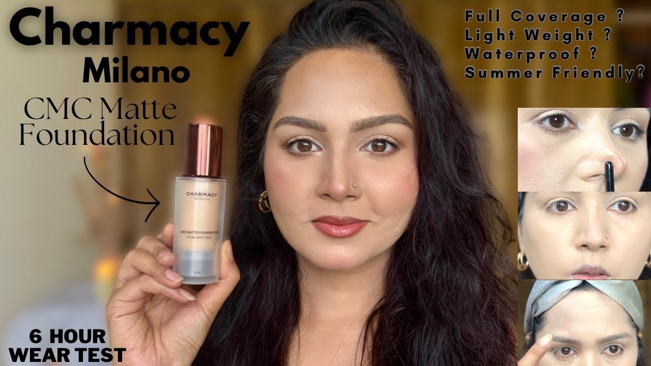 Honest Review : Charmacy Milano Matte Foundation Review / worth or not ? #foundationreview 