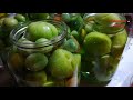 Вкуснейший и простейший семейный рецепт консервированных зелёных томатов