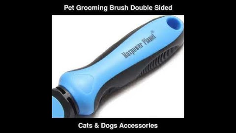 Pet Grooming Brush Double Sided Shedding and Dematting Undercoat Rake Comb | Cats & Dogs Accessories