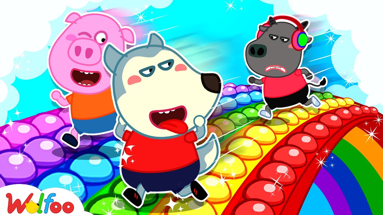 Wofloo Has Fun Playtime with Pop It Rainbow - Funny Stories for Kids | Wolfoo Family Kids Cartoon