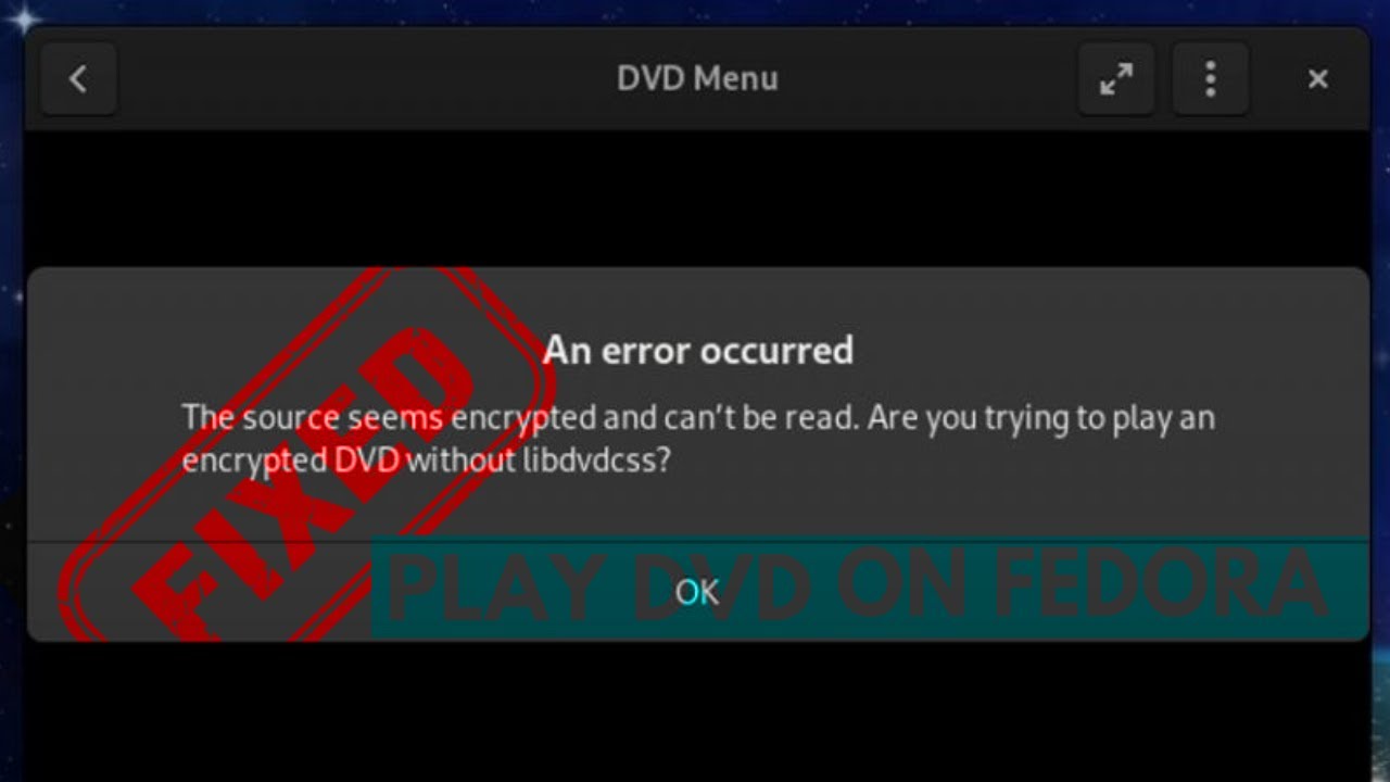 How to Play DVDs on Fedora Linux - YouTube