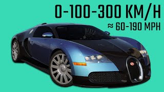 Bugatti Veyron - Acceleration in 20 Games