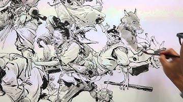 김정기 JungGi Kim Drawing performance for Christie