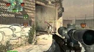 MW3 Insane Quickscope killfeed #2 in a top 3