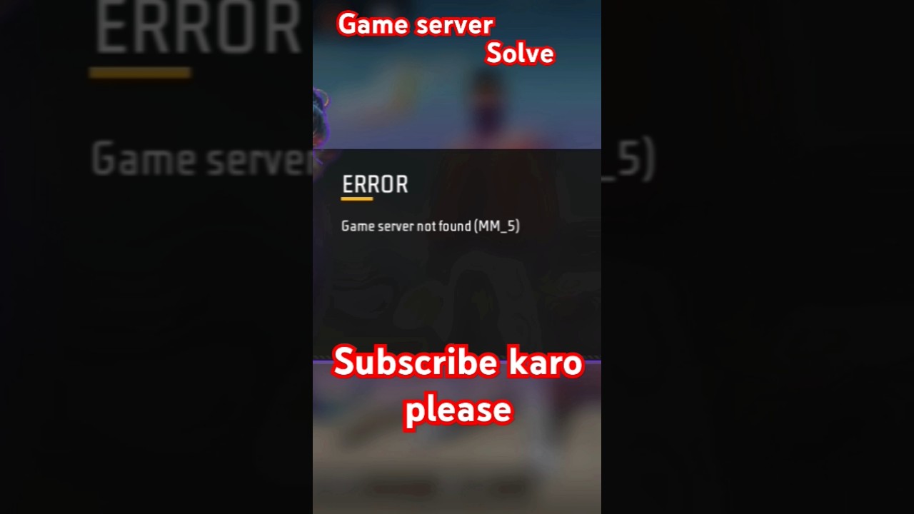game server not found solve 