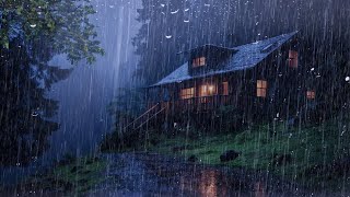 HEAVY RAIN on Roof for Deep Sleep & Insomnia Relief - Sleep FAST, Stop Insomnia with Torrential Rain