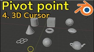 Pivot point 4. 3D cursor (blender 3d tutorial)