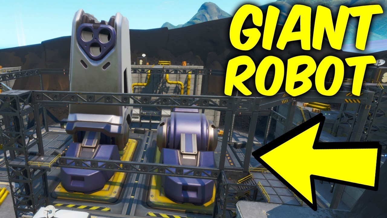 Fortnite map changes.Pressure Plant - GIANT ROBOT GETTING BUILT