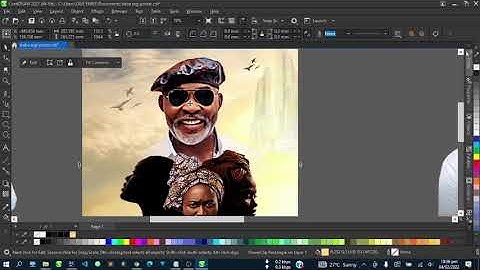 Beautiful Movie Poster Design in Corel Draw