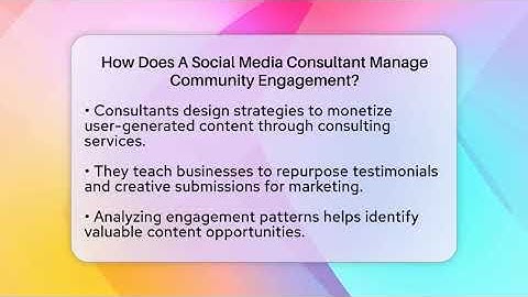 How Does A Social Media Consultant Manage Community Engagement? - Everyday-Networking