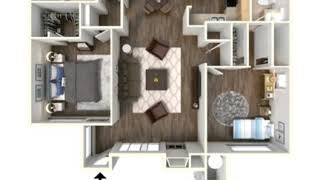 975 Sqft Dual Master 2 bedroom 2 Bathroom Apartment Home.