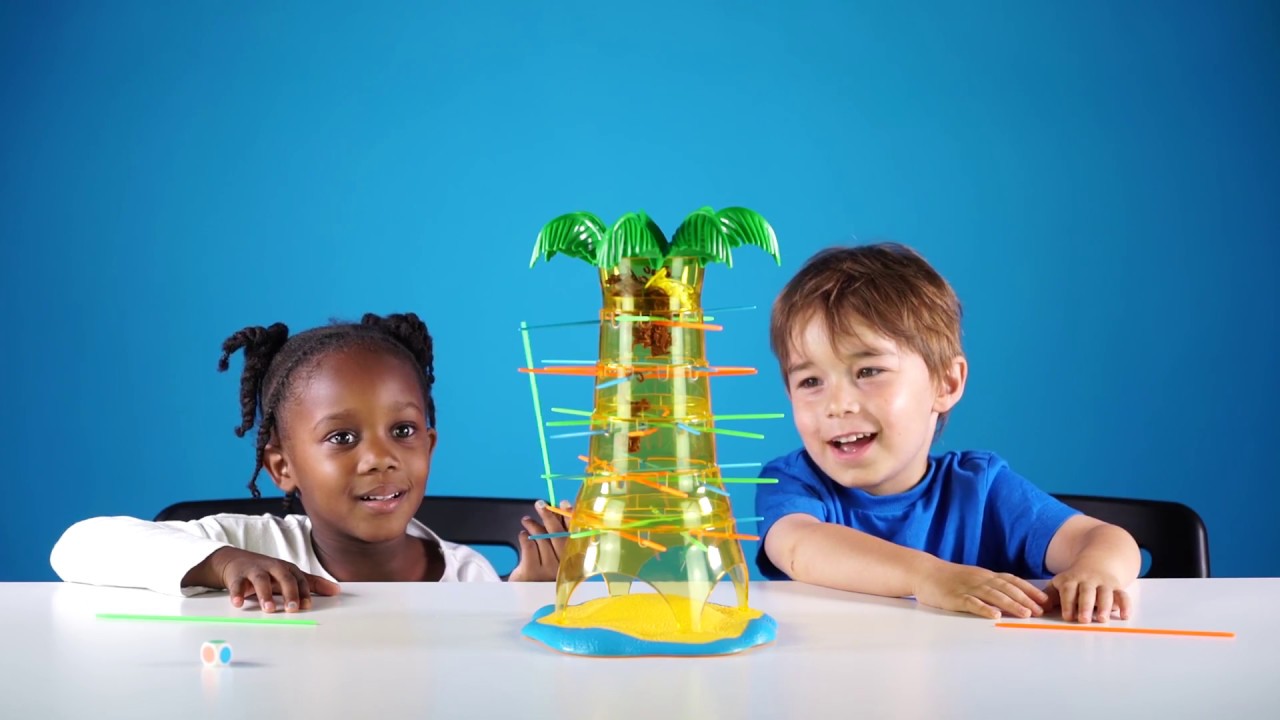 Prøv det genvinde stå Kids play Tumblin' Monkeys game! - YouTube