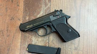 Introduction of Walther PPK 8 mm Knall PTB 502 + shooting test