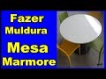 Mármore - Fazer Acabamento Moldura Boleado Mesa de mármore Branco - pass...