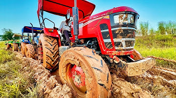 Impossible Rescue Tractor Stuck | 5 Tractor Pulling | Sonalika Tiger | Mahindra Yuvo | Eicher 485