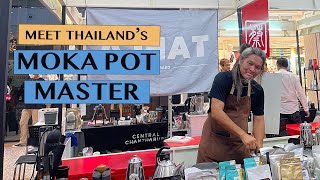 WATCH A MOKA POT MASTER AT WORK! #mokapotmaster #thailand