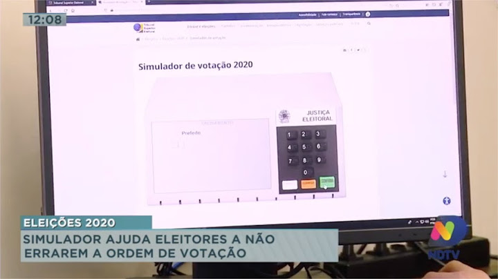 Eleições 2020: Simulador ajuda eleitores a não errarem a ordem de votação