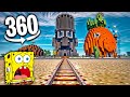 Minecraft SpongeBob Roller Coaster | 360 VR Minecraft Video