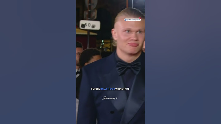 Erling Haaland arrives at the 2023 Ballon d’Or ceremony 👀