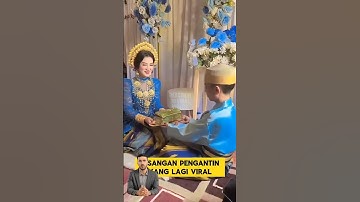 Momen ketika pengantin pria malu² dgn pengantin wanita❗️#pengantinviral #pernikahan #reaction