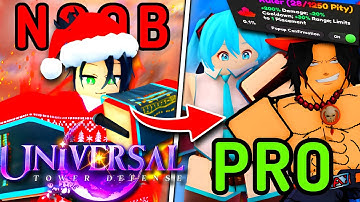 Going NOOB TO PRO In THIS *NEW* TOWER DEFENSE GAME! (Universal Tower Defense)