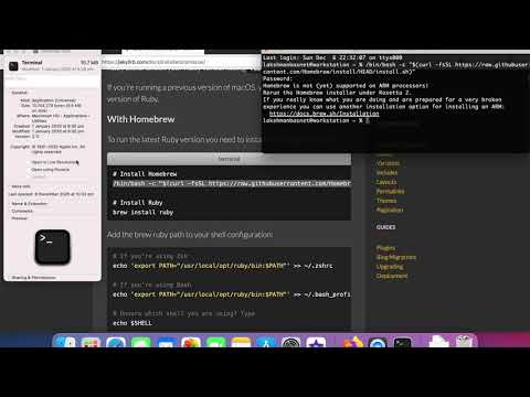 Solved - Homebrew is not (yet) supported on ARM processors! M1 Mac