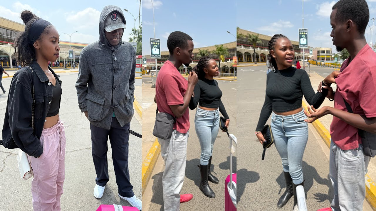 DRAMA AT JKIA😭HUSBAND HAS BEEN CHEWING HER SISTER SO BADLY WHILE SHE WAS IN DUBAI😩