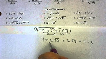 Math 3 Unit 4 Obj 3 Select Problems