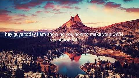 How to make your own trap nation font(kind of easy)