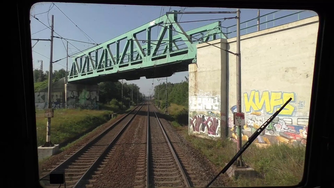 Cabview z lokomotivy řady 363 Eso