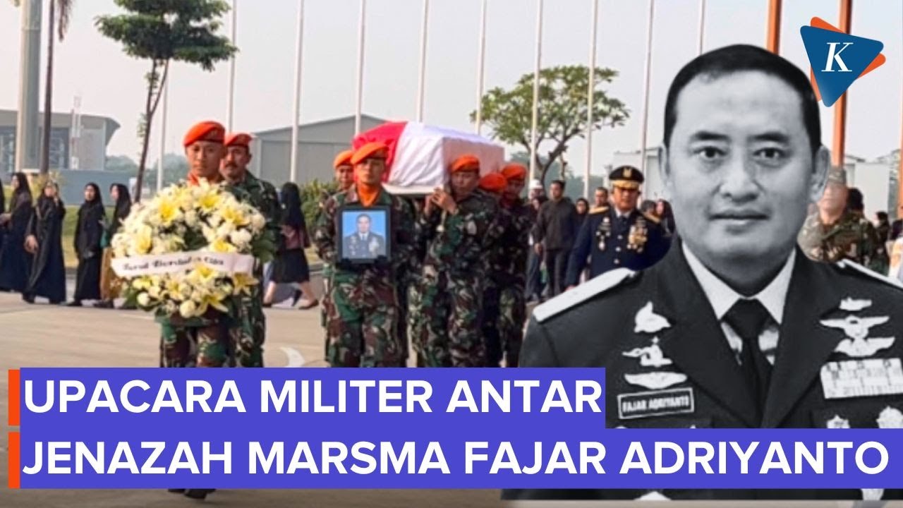Upacara Militer Antarkan Marsma TNI Fajar Adriyanto ke Peristirahatan Terakhir...