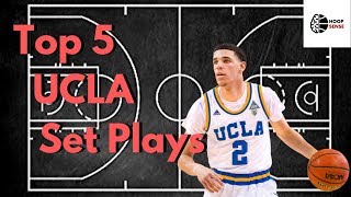 Top 5 Motion Offense Basketball Set Plays - 4 Out 1 In UCLA Style