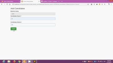 Online Voting System using PHP+SQL in urdu tutorials 029