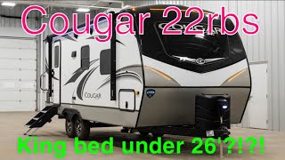Cougar 22RBS- Under 26' with a King bed?!