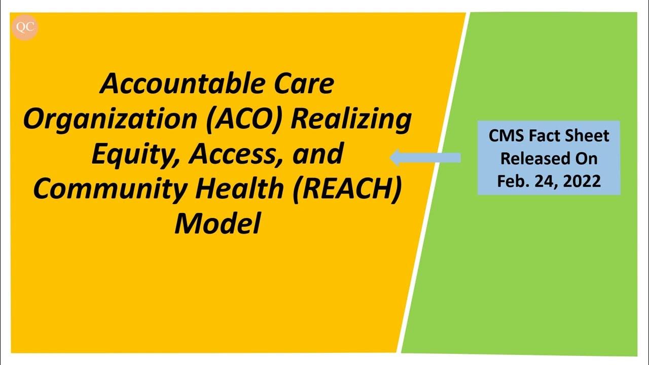 CMS Fact Sheet Regarding ACO Realizing Equity, Access, and Community
