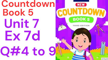 oxford countdown book class 4 Unit 7 Ex 7d| class 4 Unit 7 Ex 7d Q# 4 to 9@ytacademy198