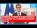 Confrence de presse de quentin bataillon sur le rapport de la commission denqute sur la tnt