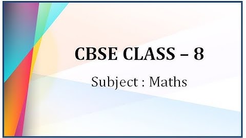 CBSE Class:8 Maths Chapter-12 (Exponents and Powers) Exercise - 12.3