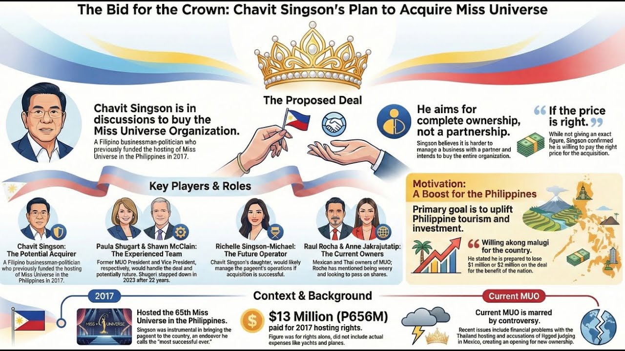 New Boss of Miss Universe? Chavit Singson Eyes Pageant Takeover!