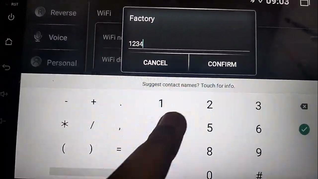 extra settings android магнитола пароль