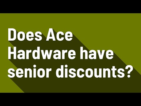Video: Ar „Ace Hardware“turi senjorų nuolaidas?