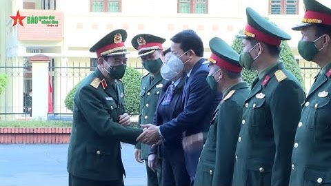 Đại tướng Phan Văn Giang chúc Tết tại Bộ tư lệnh Quân khu 1 và tỉnh Thái Nguyên