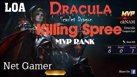 Dracula - Killing Spree, Rank mode / LOA GAMEPLAY / MOBA Games / Legend of Ace / Full Game