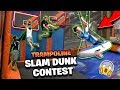 INSANE Trampoline Dunk Contest & Obstacle Course! *Hilarious*