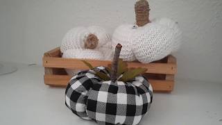 Calabazas de tela y de sweater 🎃  fabric and sweater pumpkins