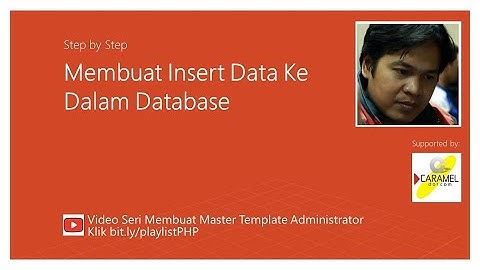 #6 Insert Data | Tutorial Membuat Website dengan PHP, MySQLi, Bootstrap dan Datatable