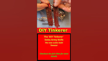 Removing Swiss Army Knife Scales #SAK #EDC #Maker