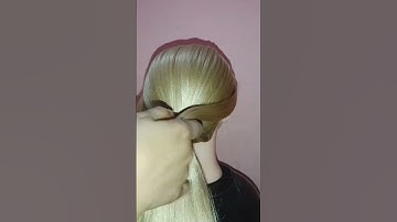 stylish pony tail 💞#hairart #hairstyles #hairoftheday #trending